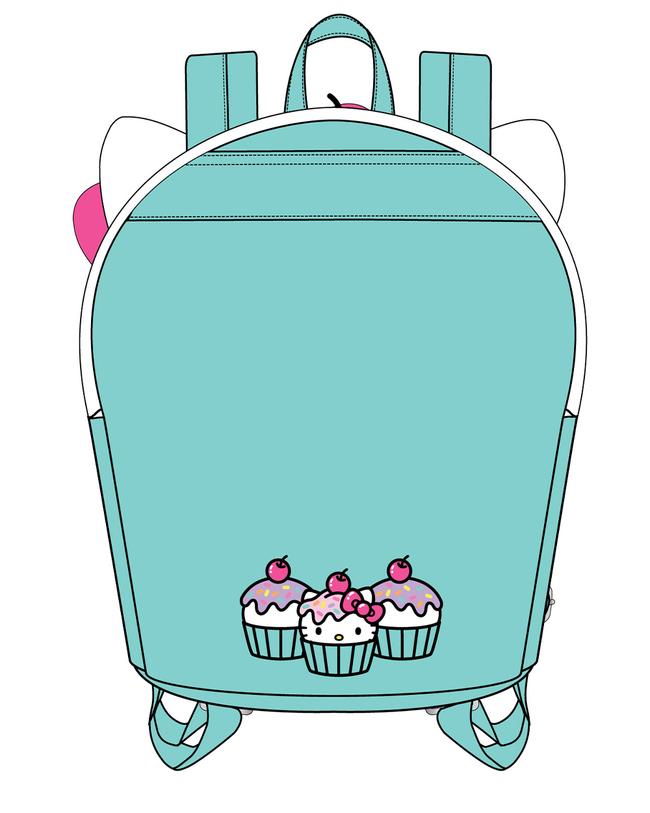 hello kitty cupcake backpack LOUNGEFLY SANRIO HELLO KITTY CUPCAKE MINI BACKPACK
