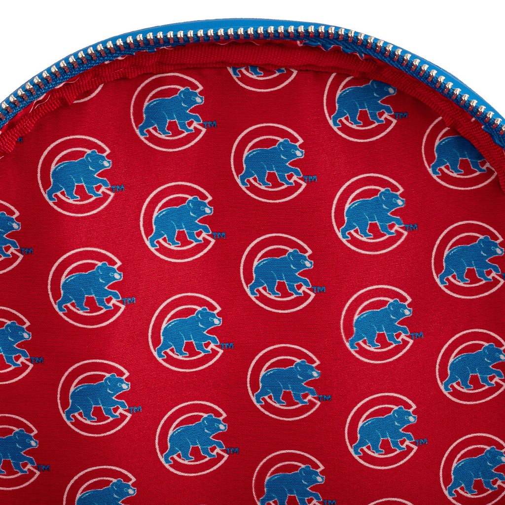 chicago cubs mini backpack LOUNGEFLY MLB CHICAGO CUBS LOGO MINI BACKPACK – Collectors Outlet llc