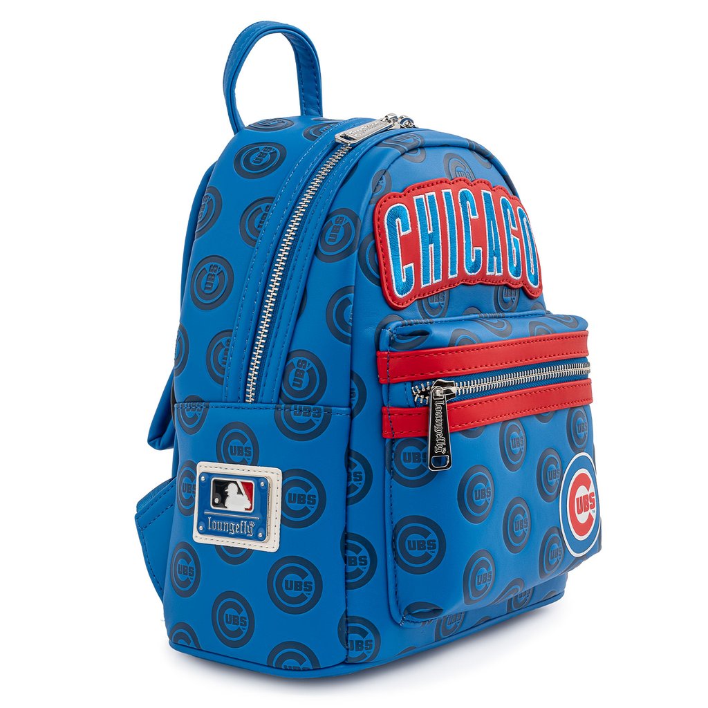 LOUNGEFLY MLB CHICAGO CUBS LOGO MINI BACKPACK Collectors Outlet llc