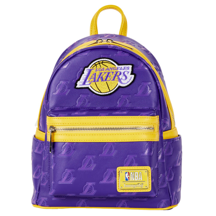 Loungefly Lakers backpack NBA Los Angeles Lakers Basketball Logo Mini Backpack | Loungefly main image 2
