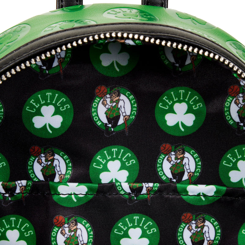 LOUNGEFLY NBA Boston Celtics Logo Mini Backpack