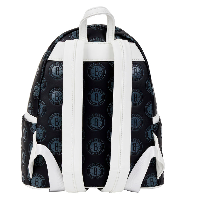 LOUNGEFLY NBA Brooklyn Nets Logo Mini Backpack