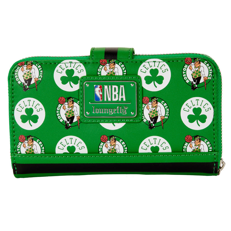 LOUNGEFLY NBA Boston Celtics Logo Zip Around Wallet