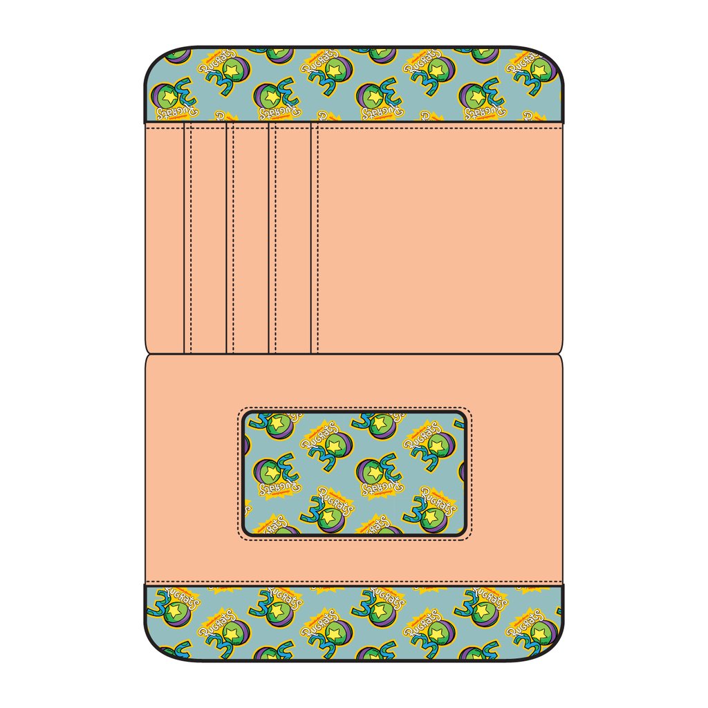 LOUNGEFLY NICKELODEON RUGRATS 30TH ANNIVERSARY ZIP AROUND WALLET