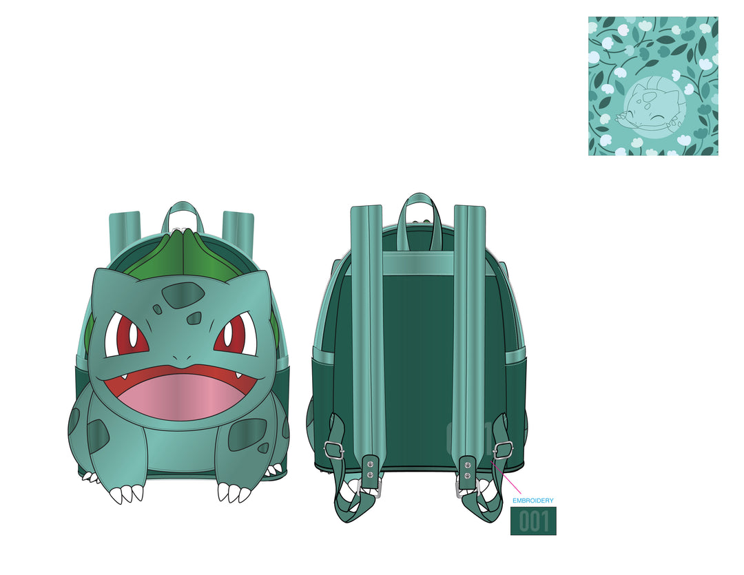 Bulbasaur Pokemon Loungefly store Mini Backpack