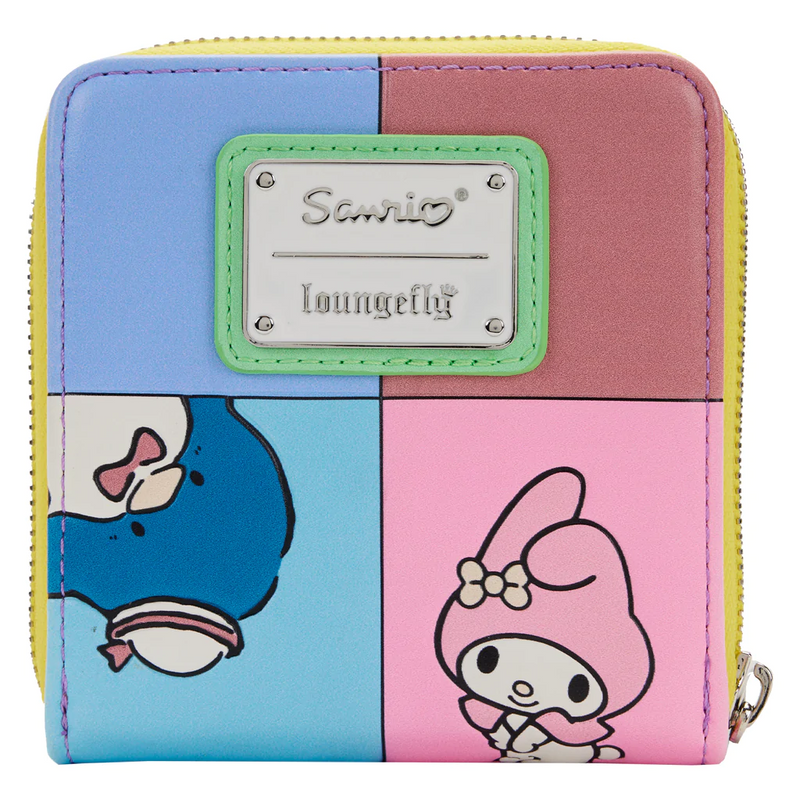 LOUNGEFLY Sanrio Hello Kitty and Friends Color Block Zip Around Wallet