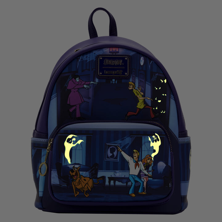 Loungefly 2024 Disney Funko Pop! Haunted Mansion Ghosts Glow-in-the-Dark Backpack