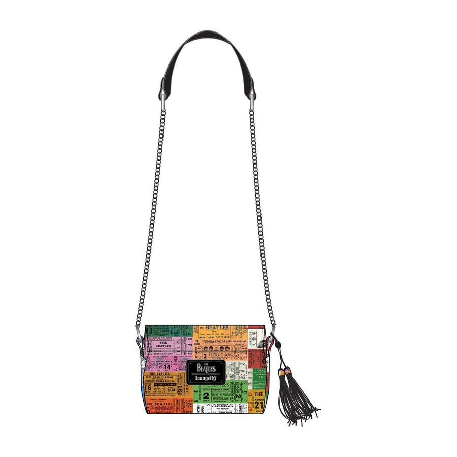LOUNGEFLY THE BEATLES TICKET STUBS CROSSBODY BAG
