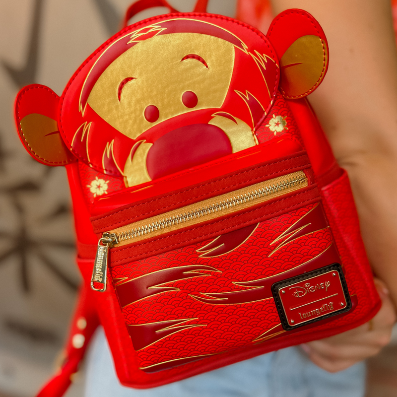 LOUNGEFLY X COLLECTORS OUTLET EXCLUSIVE DISNEY CHINESE NEW YEAR TIGGER MINI  BACKPACK IN STOCK!