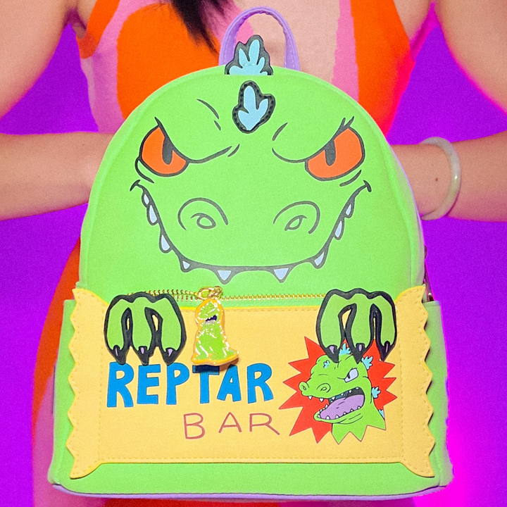 LOUNGEFLY X COLLECTORS OUTLET EXCLUSIVE RUGRATS REPTAR MINI BACKPACK I Collectors Outlet llc