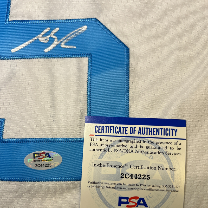 AUSTIN REAVES SIGNED CUSTOM MPLS CLASSIC WHITE JERSEY PSA ITP CERT SILVER SIG