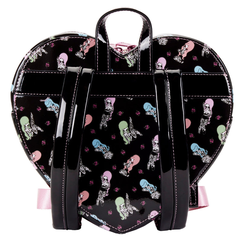 LOUNGEFLY Valfré Lucy Tattoo Heart Mini Backpack