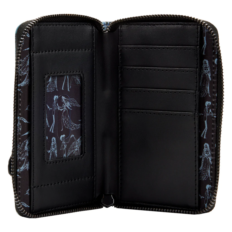 LOUNGEFLY Disney The Corpse Bride Emily Forest Zip Around Wallet  IN STOCK!
