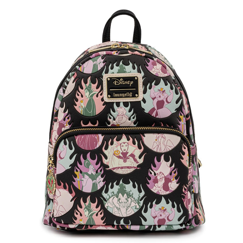 LOUNGEFLY DISNEY VILLAINS FLAMES MINI BACKPACK – Collectors Outlet llc
