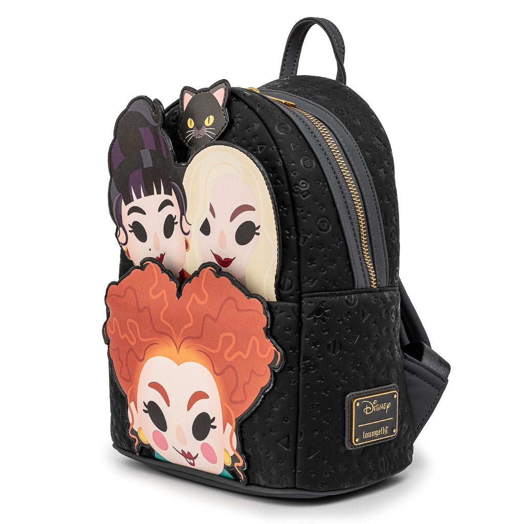 hocus pocus chibi mini backpack LOUNGEFLY DISNEY HOCUS POCUS SANDERSON SISTERS MINI BACKPACK IN STOCK – Collectors Outlet llc