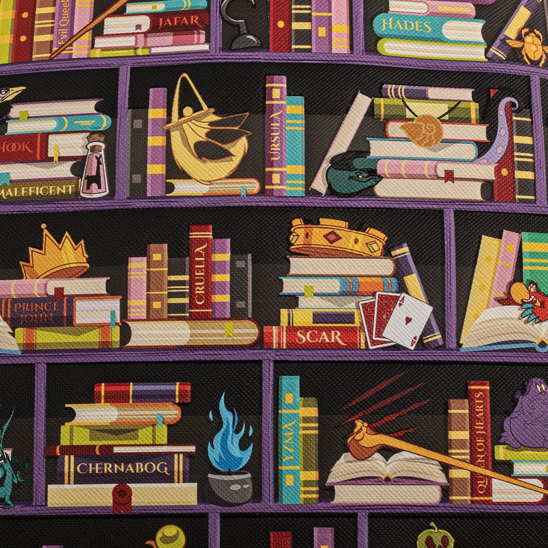 LOUNGEFLY DISNEY VILLAINS BOOKS MINI BACKPACK