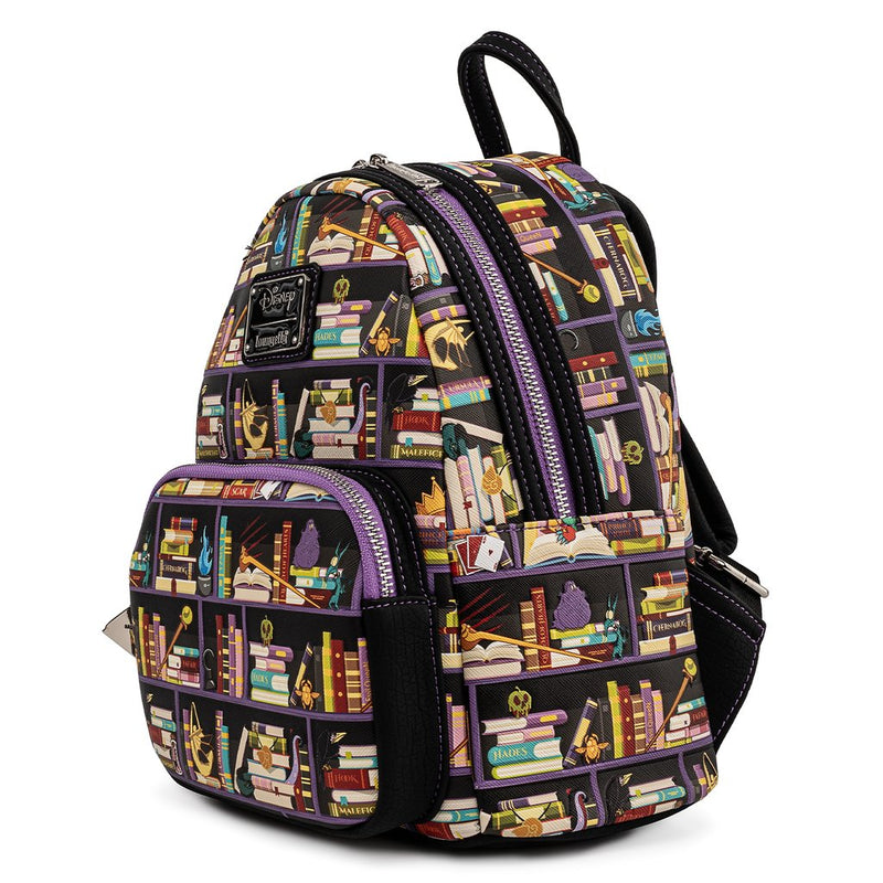 LOUNGEFLY DISNEY VILLAINS BOOKS MINI BACKPACK