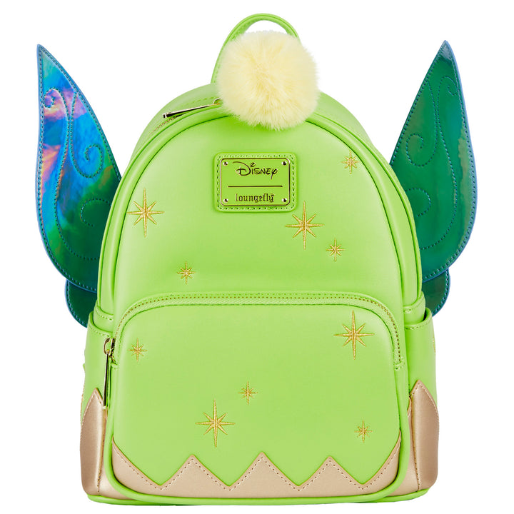 LOUNGEFLY DISNEY TINKERBELL W/ IRIDESCENT WINGS MINI BACKPACK COLLECTORS OUTLET EXCLUSIVE