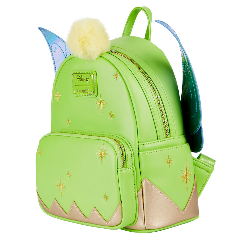 LOUNGEFLY DISNEY TINKERBELL W/ IRIDESCENT WINGS MINI BACKPACK COLLECTORS OUTLET EXCLUSIVE