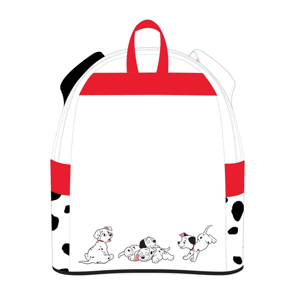 LOUNGEFLY DISNEY 101 DALMATIANS 60TH ANNIVERSARY COSPLAY MINI BACKPACK Collectors Outlet llc