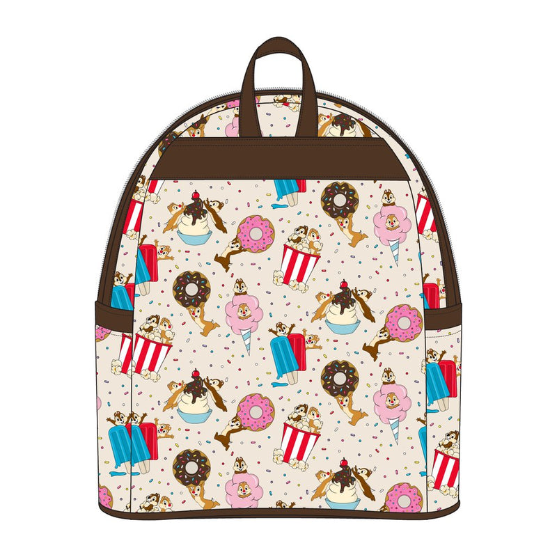 LOUNGEFLY DISNEY CHIP AND DALE SWEET TREATS MINI BACKPACK