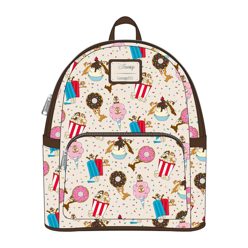 LOUNGEFLY DISNEY CHIP AND DALE SWEET TREATS MINI BACKPACK