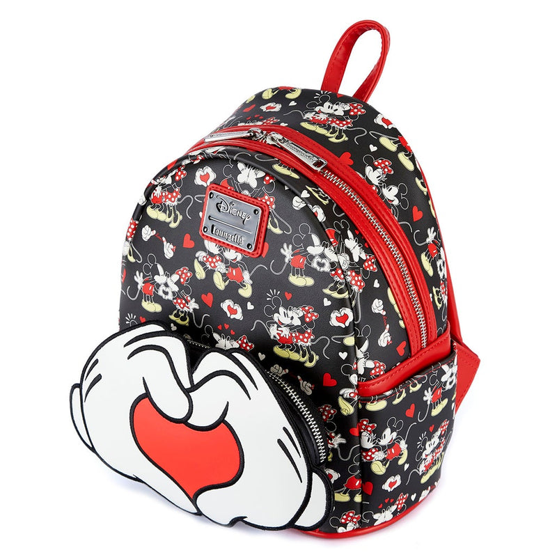 LOUNGEFLY DISNEY Mickey and Minnie Mouse Valentines Mini Backpack