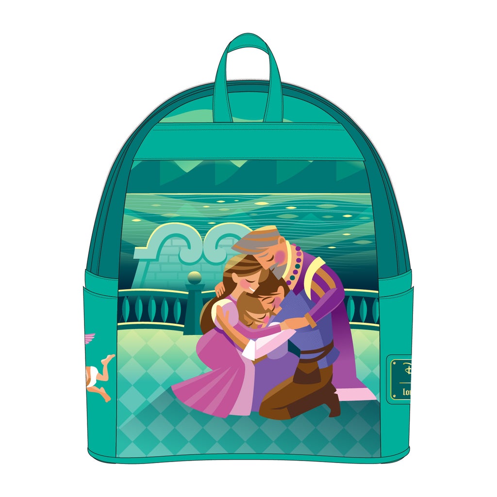 Loungefly x Disney Tangled Rapunzel Castle Glow in the Dark Mini Backpack 