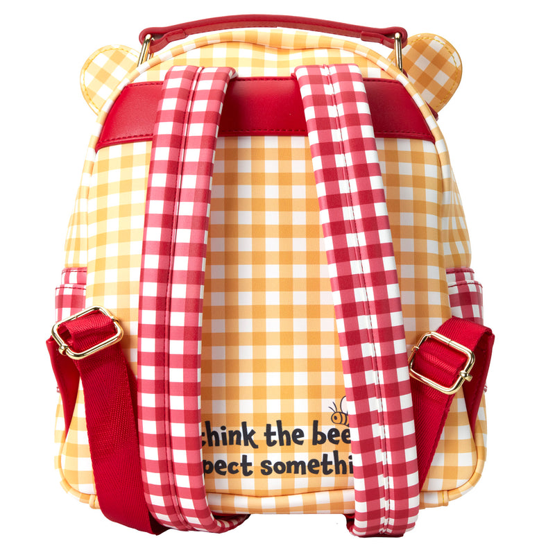 LOUNGEFLY DISNEY Winnie the Pooh Gingham Cosplay Mini Backpack