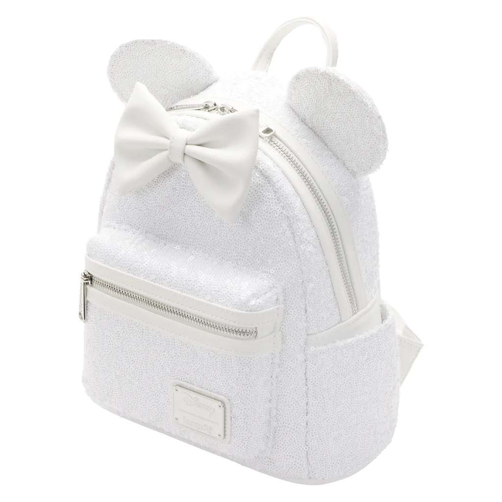 Loungefly white wedding sequins mini backpack deals