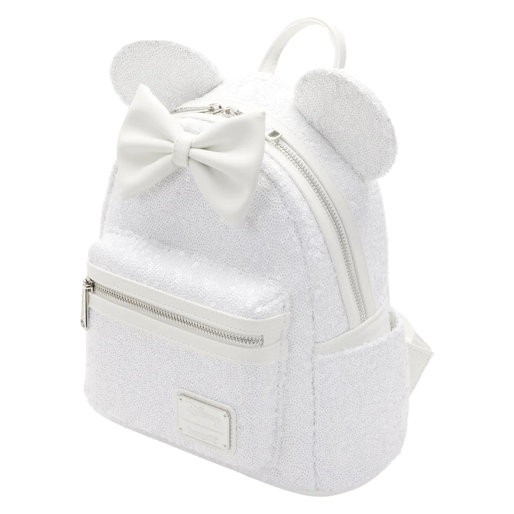 disney minnie mouse sequin celebration mini backpack LOUNGEFLY DISNEY MINNIE MOUSE SEQUIN WEDDING MINI BACKPACK – Collectors Outlet llc