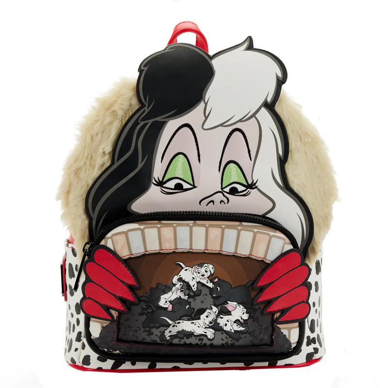 LOUNGEFLY Disney 101 Dalmatians Cruella De Villains Scene Mini Backpack