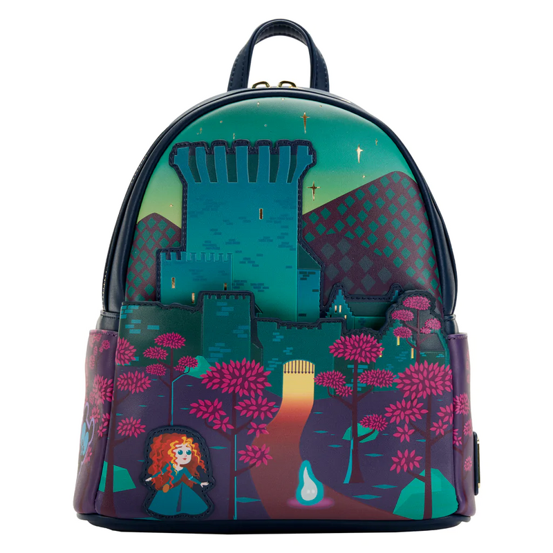 LOUNGEFLY Disney Brave Princess Merida Castle Mini Backpack