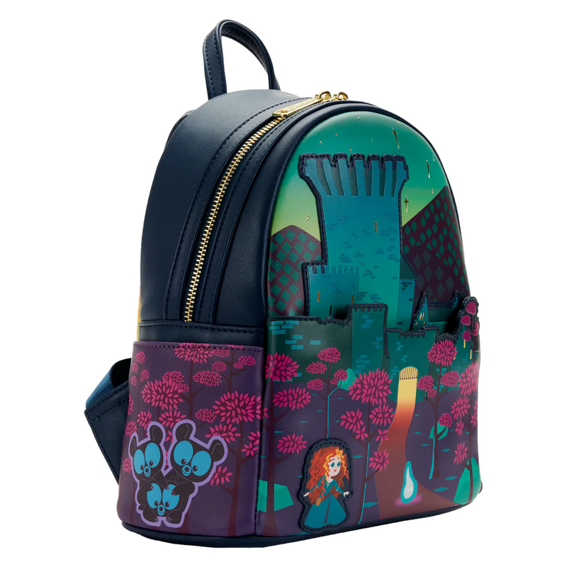 LOUNGEFLY Disney Brave Princess Merida Castle Mini Backpack ...