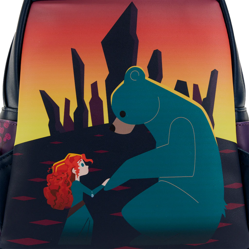 LOUNGEFLY Disney Brave Princess Merida Castle Mini Backpack ...