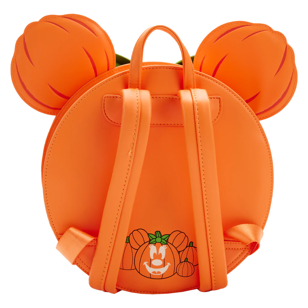 LOUNGEFLY DISNEY MINNIE MOUSE GLOW FACE PUMPKIN MINI BACKPACK Collectors Outlet llc