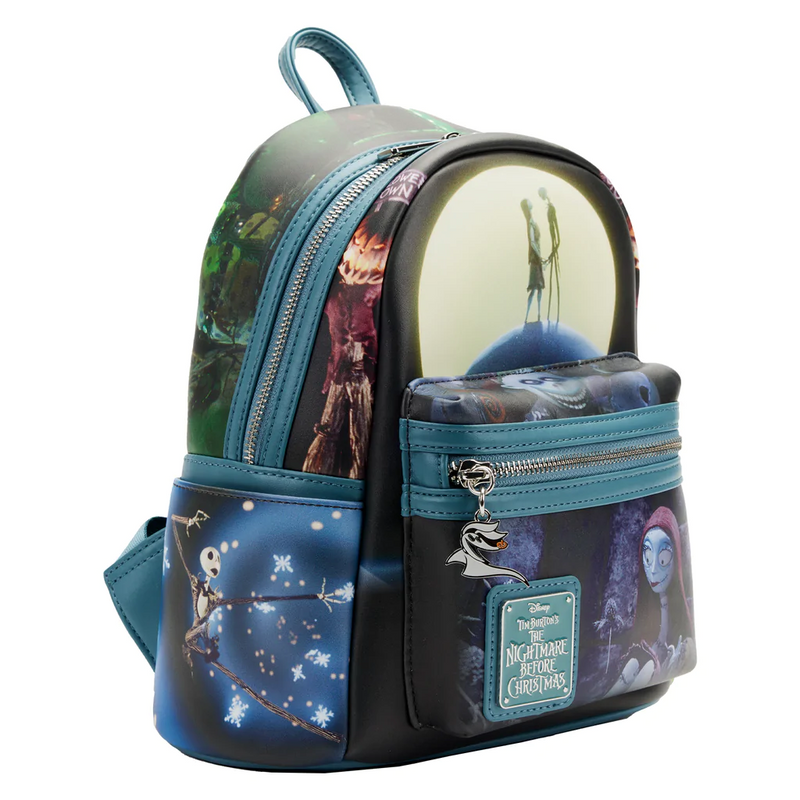 LOUNGEFLY Disney The Nightmare Before Christmas Final Frame Mini Backpack  IN STOCK!