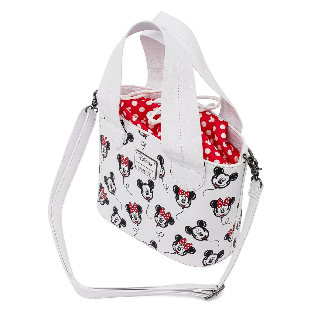 LOUNGEFLY DISNEY MICKEY MINNIE MOUSE BALLOON CROSSBODY PURSE BAG