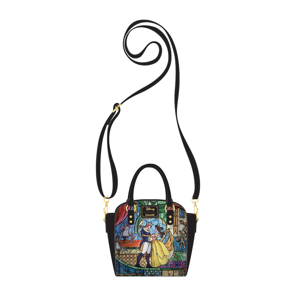 LOUNGEFLY DISNEY BEAUTY AND THE BEAST BELLE CASTLE CROSSBODY BAG Collectors Outlet llc