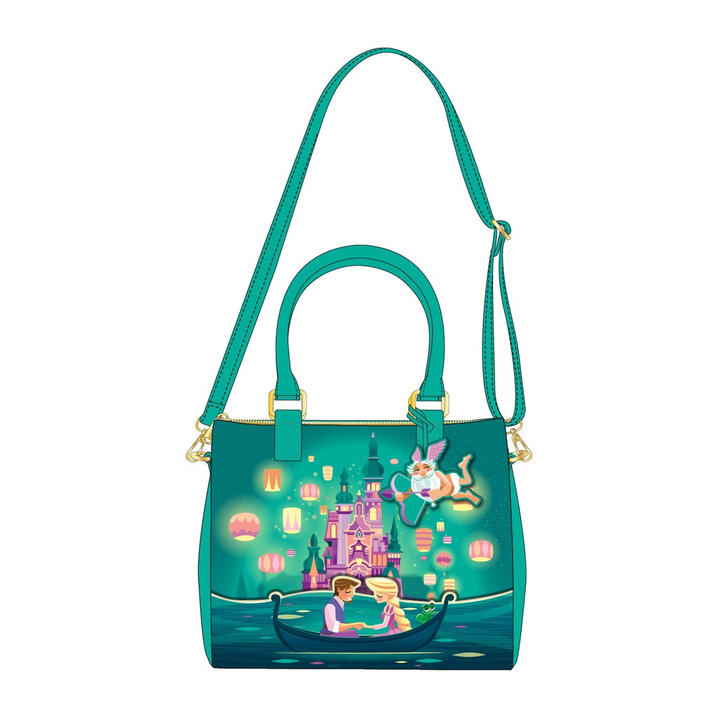 LOUNGEFLY Disney Tangled Rapunzel Castle Crossbody Bag PRE-ORDER JANUA ...