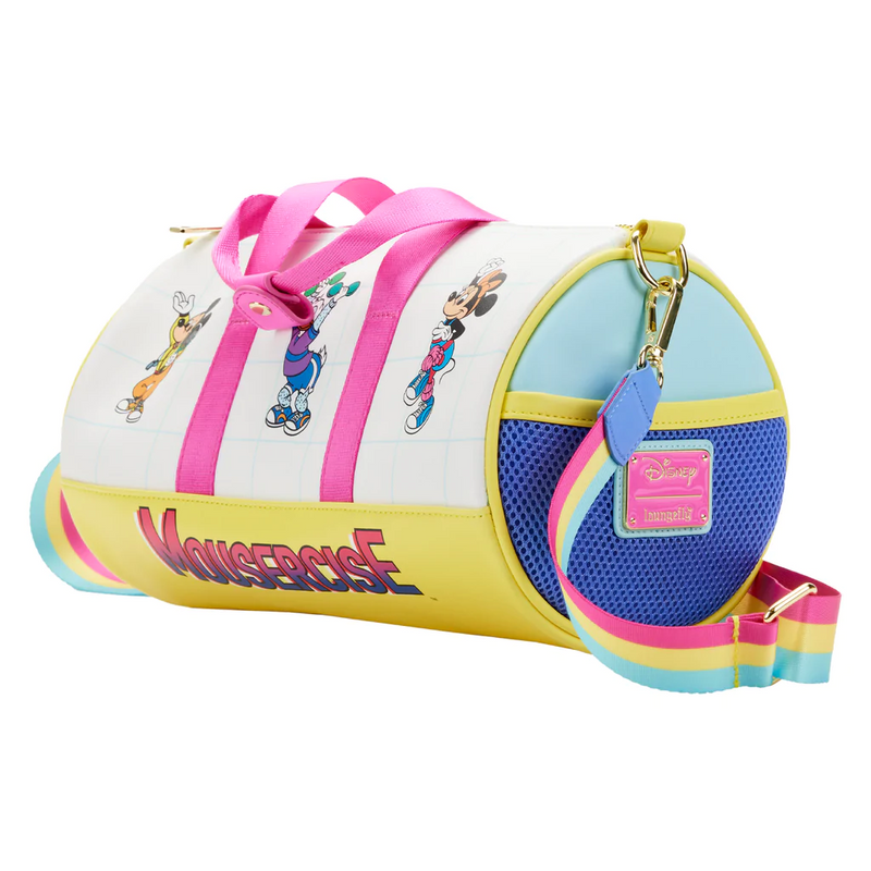 LOUNGEFLY DISNEY Mousercise Duffle Bag IN STOCK!