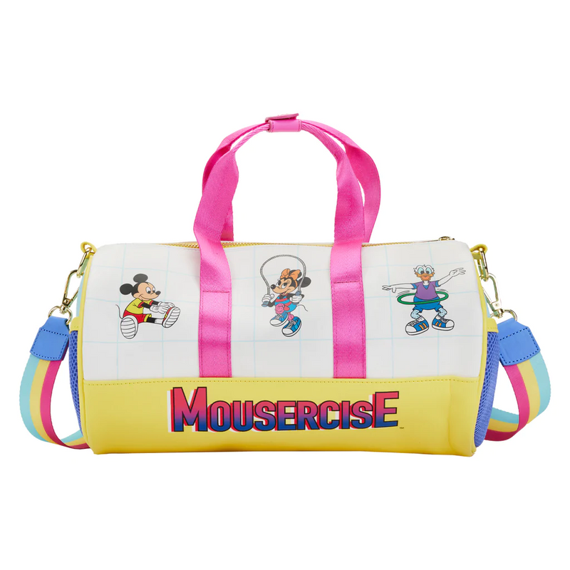 LOUNGEFLY DISNEY Mousercise Duffle Bag IN STOCK!