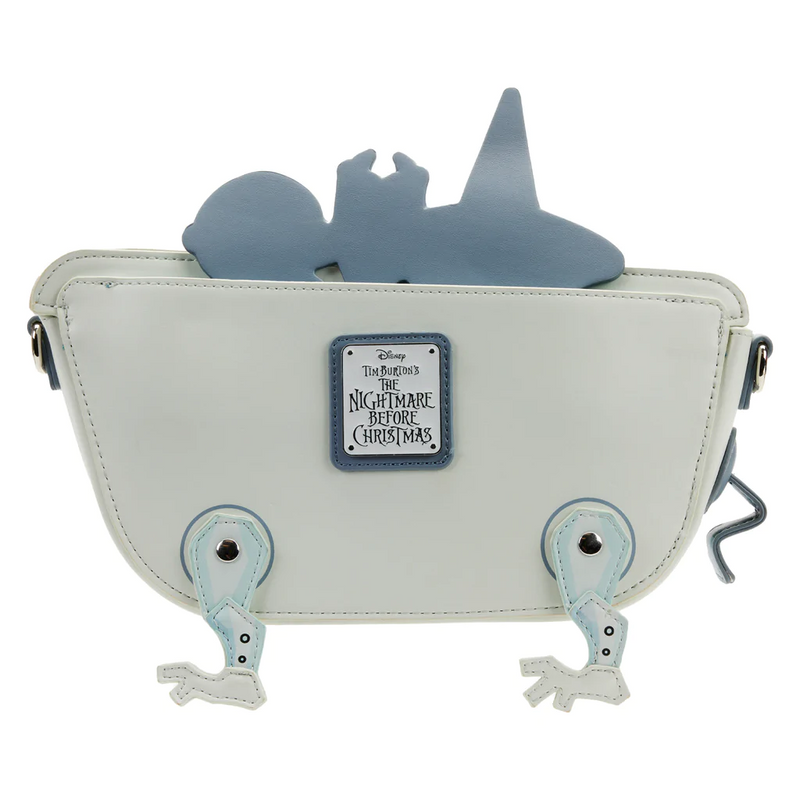 LOUNGEFLY Disney The Nightmare Before Christmas Lock Shock Barrel Crossbody Bag IN STOCK