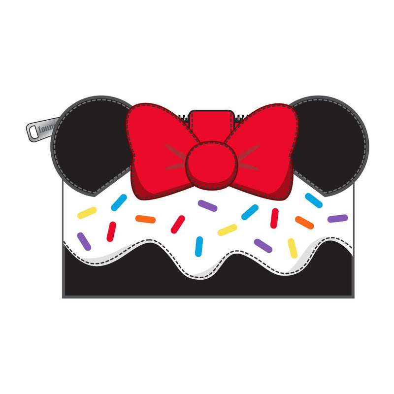 LOUNGEFLY DISNEY MINNIE MOUSE OH MY COSPLAY SWEETS SPRINKLE CUPCAKE COSPLAY FLAP WALLET