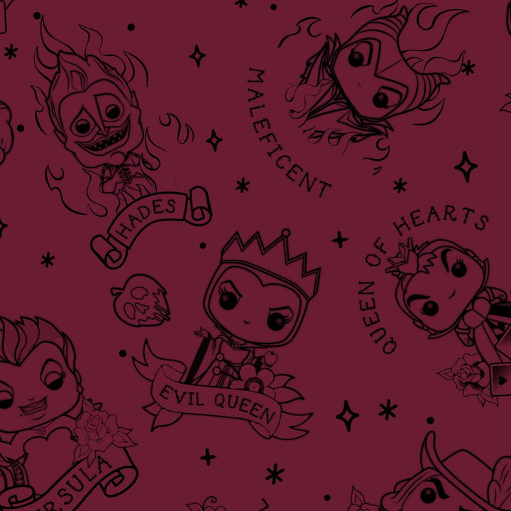 FDDisney Villains ハチ型ストラップ 2個セット WondaPOP Designer Series- Two Sided Stitch Crossbody Purse