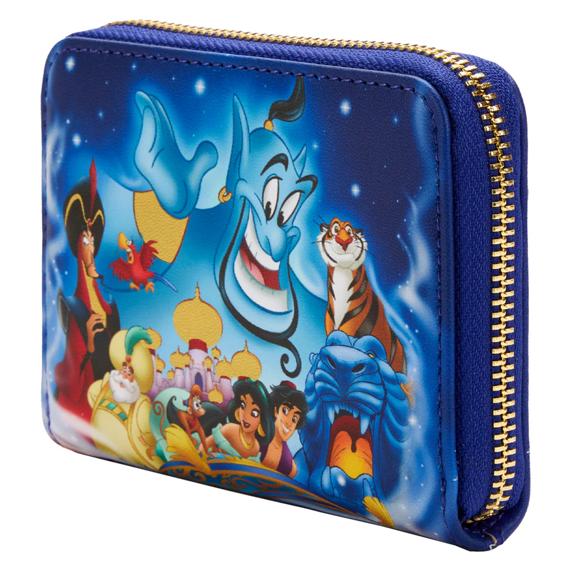 LOUNGEFLY Disney Aladdin 30th Anniversary Zip Around Wallet