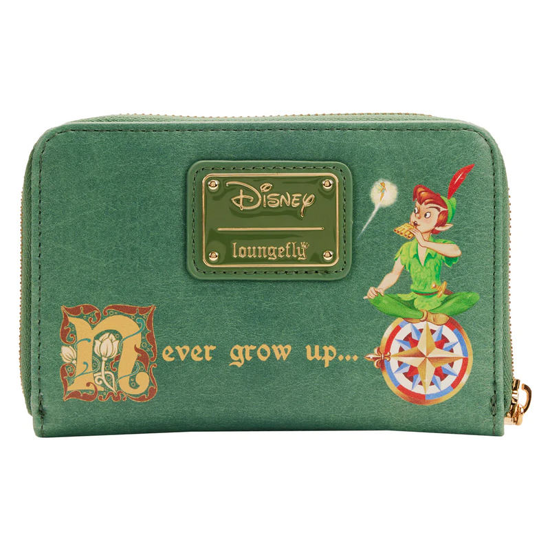 LOUNGEFLY Disney Peter Pan Book Zip Around Wallet