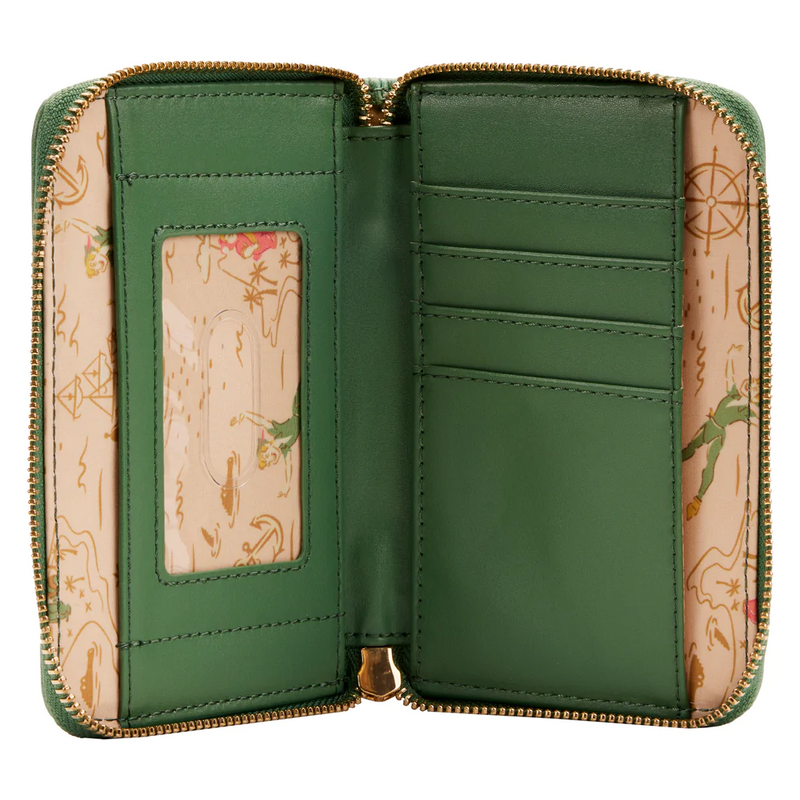 LOUNGEFLY Disney Peter Pan Book Zip Around Wallet