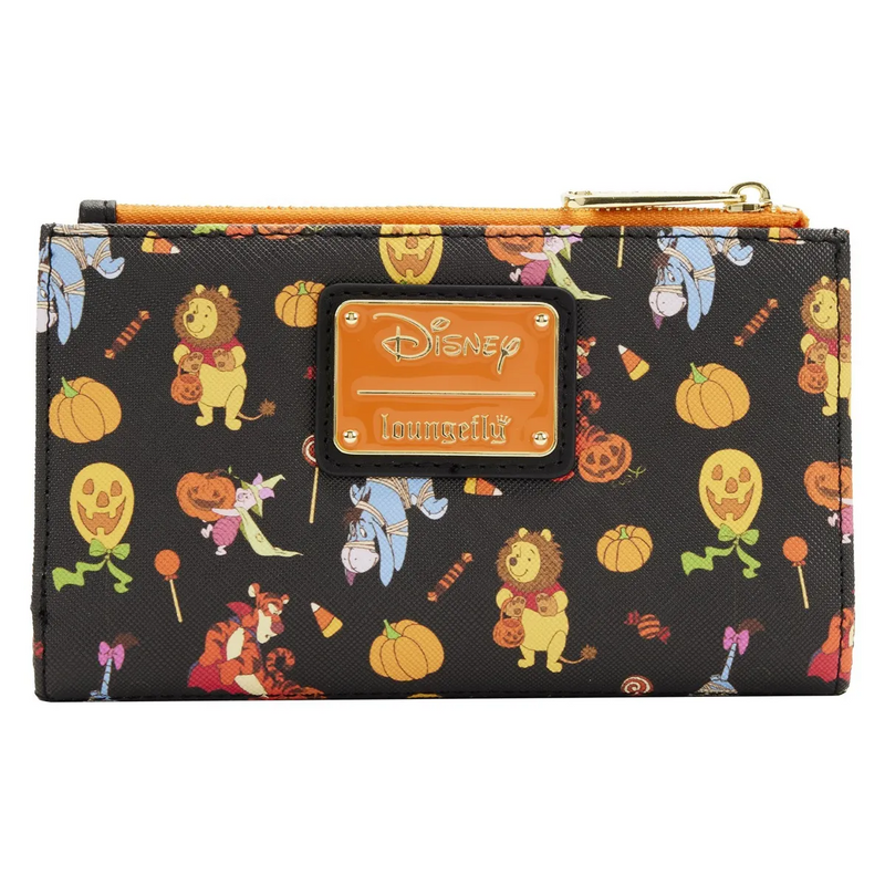 LOUNGEFLY  Disney Winnie the Pooh Halloween Group Flap Wallet IN STOCK!