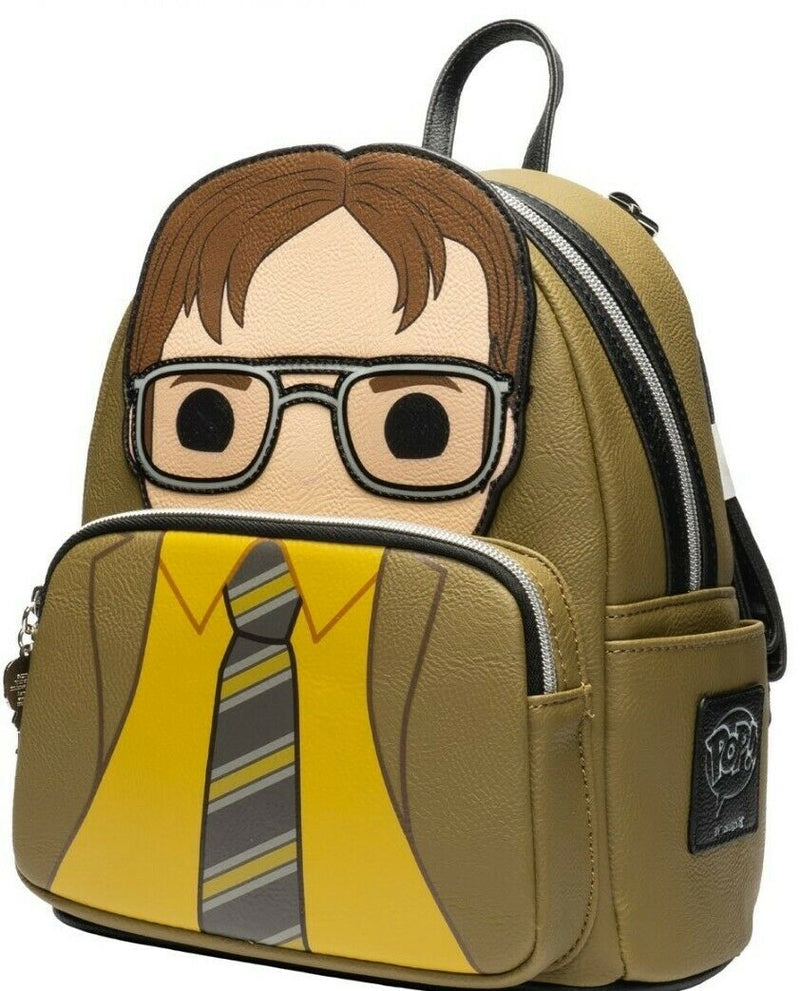 LOUNGEFLY  The Office Dwight Schrute Pop! by Loungefly Mini-Backpack - EE Exclusive